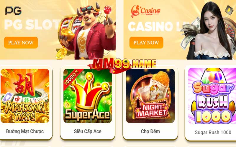 Các trò chơi phổ biến trên cổng game MM99 